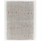 Nomadic Handwoven Turkish Kilim, Authentic Vintage Rug. 6.2 x 8 Ft (186 x 242 cm)