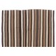 Handwoven Vintage Anatolian Kilim (Flat-weave) with Vertical Bands, 100% Wool. 6.2 x 8.8 Ft (186 x 268 cm)