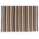 Handwoven Vintage Anatolian Kilim (Flat-weave) with Vertical Bands, 100% Wool. 6.2 x 8.8 Ft (186 x 268 cm)