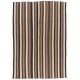 Handwoven Vintage Anatolian Kilim (Flat-weave) with Vertical Bands, 100% Wool. 6.2 x 8.8 Ft (186 x 268 cm)
