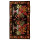 Bessarabian Vintage Hand-Woven Moldovian Wool Kilim, Unique Floral Pattern 50 years old Kilim Rug. 6.2 x 11.2 Ft (186 x 339 cm)