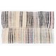 Vintage Striped Kilim (Reversible) for Home & Office, Handwoven Turkish Rug. 6.4 x 10.2 Ft (195 x 308 cm)