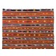 Handwoven Vintage Turkish Kilim Made of Natural Natural Brown and Beige Wool. 6.6 x 10 Ft (200 x 306 cm)