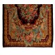 Bessarabian Hand-Woven Floral Pattern Moldovian Kilim, One-of-a-Kind 100% Sheep Wool Vintage Rug. 6.7 x 11.2 Ft (202 x 340 cm)