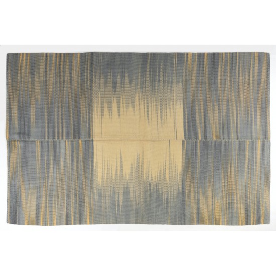 Contemporary Turkish Double Sided Kilim Rug, New Handmade Wool Kilim for Modern Interiors. 6.8 x 10.2 Ft (205 x 309 cm)