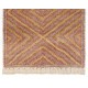 Hand-Woven Turkish Jijim Kilim, Flat Weave Wool Rug. 6.9 x 11.3 Ft (210 x 343 cm)