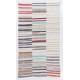 Vintage Striped Kilim (Reversible) for Home & Office,  Handwoven Turkish Rag Rug. 7 x 11.9 Ft (212 x 360 cm)