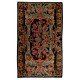 Bessarabian Vintage Hand-Woven Moldovian Wool Kilim, Unique Floral Pattern 50 years old Kilim Rug. 7.3 x 11.8 Ft (220 x 358 cm)