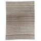 Traditional 1975s Hand-Woven Turkish Kilim Rug. Hemp & Goat Hair Floor Covering. 7.8 x 10.2 Ft (235 x 310 cm)