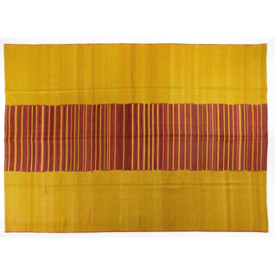 Contemporary Turkish Double Sided Kilim Rug, New Handmade Wool Kilim for Modern Interiors. 8.6 x 11.3 Ft (262 x 344 cm)