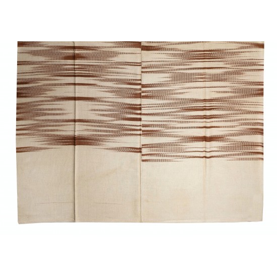 Contemporary Turkish Double Sided Kilim Rug, New Handmade Wool Kilim for Modern Interiors. 9.6 x 12.7 Ft (290 x 385 cm)