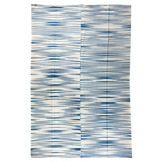Contemporary Turkish Double Sided Kilim Rug, New Handmade Wool Kilim for Modern Interiors. 9.6 x 13.3 Ft (292 x 405 cm)