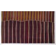 Large Vintage Nomadic Turkish Kilim "Flat-Weave", Striped Handmade Wool Rug (Reversible). 9.9 x 12 Ft (300 x 367 cm)