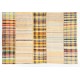 Large Vintage Banded Kilim (Reversible), Handwoven Turkish Kilim Rug. 9.9 x 13.7 Ft (300 x 415 cm)