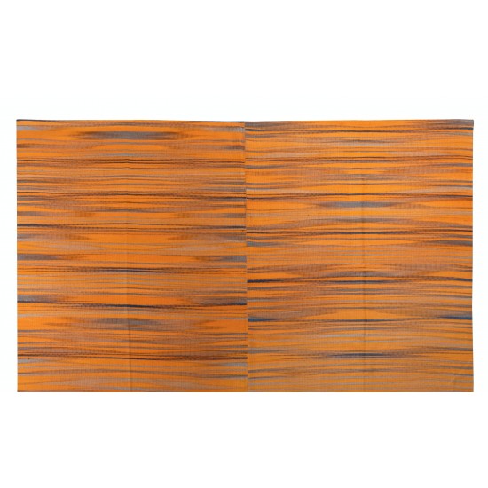 Contemporary Turkish Double Sided Kilim Rug, New Handmade Wool Kilim for Modern Interiors. 11.2 x 15 Ft (340 x 455 cm)