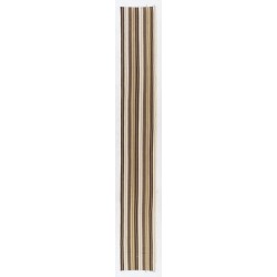Narrow & Long Striped Handwoven Turkish Kilim Runner Made of 100% Natural Wool. 2 x 26.3 Ft (58 x 800 cm)
