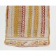 Nomadic Central Anatolian Jijim Kilim, Vintage Flat Weave Wool Rug. 2.3 x 4.3 Ft (70 x 130 cm)