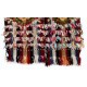 Handmade 1970s Turkish Kilim with Colorful Poms. Bed, Floor, Sofa Cover. 3 x 3.3 Ft (91 x 100 cm)