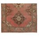 One of a Kind Wool and Cotton Rug, Vintage Handmade Turkish Carpet. 3.4 x 5.6 Ft (103 x 170 cm)