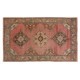 One of a Kind Wool and Cotton Rug, Vintage Handmade Turkish Carpet. 3.4 x 5.6 Ft (103 x 170 cm)