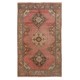 One of a Kind Wool and Cotton Rug, Vintage Handmade Turkish Carpet. 3.4 x 5.6 Ft (103 x 170 cm)