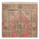 Traditional Hand-Knotted Turkish Village Rug Made of Wool. 3.5 x 6.2 Ft (104 x 187 cm)