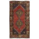 Traditional Handmade Turkish Village Rug, Geometric Medallion Design Carpet. 3.5 x 5.7 Ft (105 x 173 cm)
