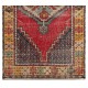 Handmade Vintage Central Anatolian Village Rug with Medallion Design. 3.6 x 6 Ft (107 x 183 cm)