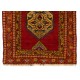 Antique Prayer Rug. Ca 1900. Handmade Turkish Rug. 3.7 x 5 Ft (110 x 155 cm)