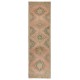 Vintage Anatolian Tribal Runner Rug, Authentic Handmade Hallway Runner. 3.7 x 12.2 Ft (110 x 370 cm)