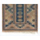 Vintage Geometric Pattern Handmade Turkish Rug with Tribal Style. 4 x 5.8 Ft (120 x 175 cm)