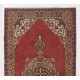 1960s Handmade Turkish Oriental Rug with Medallion Design. 4 x 7.4 Ft (120 x 223 cm)