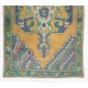 Rustic Style Handmade Turkish Rug, Vintage Wool Carpet. 4.2 x 7.8 Ft (126 x 235 cm)