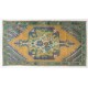 Rustic Style Handmade Turkish Rug, Vintage Wool Carpet. 4.2 x 7.8 Ft (126 x 235 cm)