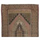 Traditional Oriental Wool Rug from 1960's, Hand-Knotted Turkish Village Carpet. 4.5 x 7.4 Ft (135 x 224 cm)