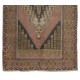 Traditional Oriental Wool Rug from 1960's, Hand-Knotted Turkish Village Carpet. 4.5 x 7.4 Ft (135 x 224 cm)