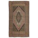 Traditional Oriental Wool Rug from 1960's, Hand-Knotted Turkish Village Carpet. 4.5 x 7.4 Ft (135 x 224 cm)