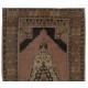 One-of-a-Kind Mid-Century Handmade Turkish Oriental Rug for Traditional Interiors. 100% Wool. 4.6 x 8.3 Ft (140 x 250 cm)