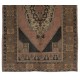 One-of-a-Kind Mid-Century Handmade Turkish Oriental Rug for Traditional Interiors. 100% Wool. 4.6 x 8.3 Ft (140 x 250 cm)