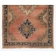 Vintage Turkish Runner Rug, Traditional Handmade Hallway Runner. 4.8 x 12 Ft (144 x 368 cm)