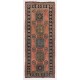 Traditional Anatolian Corridor Rug, Vintage Handmade Hallway Runner. 4.9 x 11.5 Ft (147 x 350 cm)