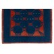 Traditional Vintage Handmade Turkish Rug with Tribal Style, 100% Wool. 5 x 6.6 Ft (150 x 200 cm)