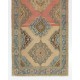 Turkish Runner Rug, Authentic Vintage Handmade Hallway Runner. 5 x 12.6 Ft (150 x 383 cm)
