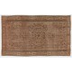 Authentic Vintage Handmade Turkish Area Rug for Living Room Decor. 5 x 8 Ft (152 x 245 cm)