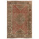Traditional Vintage Handmade Turkish Rug with Tribal Style, 100% Wool. 5.2 x 7.3 Ft (158 x 220 cm)