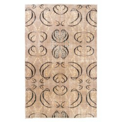 Art Deco Chinese Design Handmade Vintage Area Rug, Woolen Floor Covering. 5.7 x 8.9 Ft (171 x 270 cm)