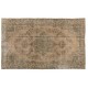 Authentic Vintage Handmade Turkish Area Rug in Golden Sand. 5.7 x 9 Ft (172 x 275 cm)