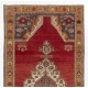 Unique Vintage Handmade Turkish Oriental Rug, 100% Wool. 5.8 x 11.8 Ft (174 x 359 cm)
