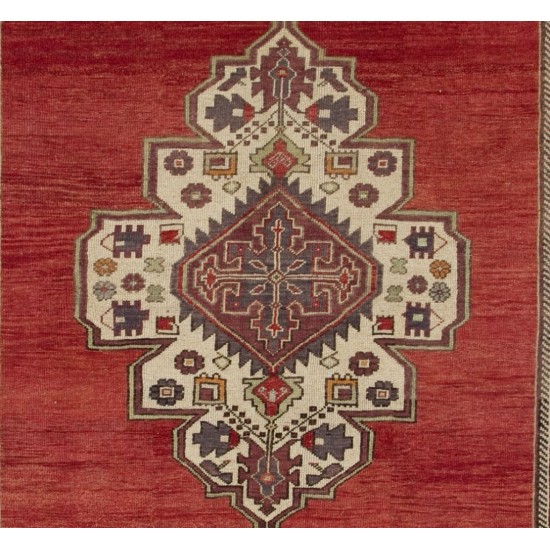 Unique Vintage Handmade Turkish Oriental Rug, 100% Wool. 5.8 x 11.8 Ft (174 x 359 cm)
