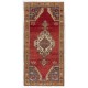 Unique Vintage Handmade Turkish Oriental Rug, 100% Wool. 5.8 x 11.8 Ft (174 x 359 cm)